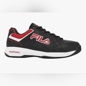Fila Black and Red Sneakers
